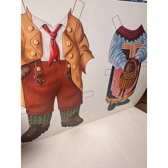 Goldilocks & The Three Bears Paper Dolls Peck Aubry 1997 9 Dolls  Book - Picture 7 of 7